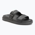 Női papucsok Tommy Hilfiger Double Strap Sandal Pearl dark grey pearlized