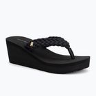 Női flip-flop papucsok Tommy Hilfiger Wedge Braided Summer Sandal black