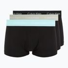 Férfi boxer nadrág Calvin Klein 0000U2664G Low Rise Trunk 3 pairs black in plume wb/ black in misty sag