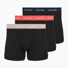 Férfi boxeralsó Calvin Klein 0000U2662G Trunk 3 pairs black in green bloom wb/black in da