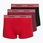 Férfi boxer nadrág Calvin Klein LV00NB4615 Trunk black/established red/goji berry