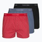 Férfi boxer nadrág Calvin Klein LV00NB4727 Boxer Slim black/prep emblem goji berry/grisai