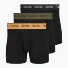 Férfi boxer nadrág Calvin Klein LV00NB4410 Brief black w/bronze flash wb/black/oliv