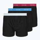Férfi boxer nadrág Calvin Klein LV00NB4267 Boxer Slim black bodies w/ poseidon blue/plein