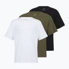 Férfi póló Calvin Klein LV00NB4185 Crew Neck black w/ white emb/white w/ black e