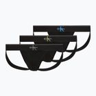 Férfi boxeralsó Calvin Klein LV00NB4644 Jock Strap black bodies w/ granite gray/poseid