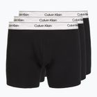 Férfi boxer nadrág Calvin Klein LV00NB4731 Boxer Brief black w/ silver haze wbs