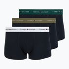 Férfi boxer nadrág Tommy Hilfiger Trunk WB 3 pack nb//white/orna green/utility olive