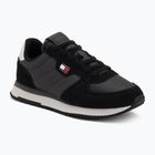 Férfi cipők Tommy Jeans Runner Flag Mix washed black/stratus grey