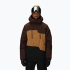 Férfi snowboarddzseki 686 Geo Insulated coffee colorblock