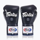Fairtex Pro Competition Locked Thumb bőr bokszkesztyű kék