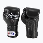Fairtex stílusos szögletes sparring boxkesztyű - Locked Thumb fekete