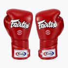 Fairtex stílusos szögletes sparring boxkesztyű - Locked Thumb piros
