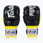 Fairtex Super Sparring Grappling kesztyű fekete/sárga