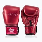Boxkesztyű Fairtex Metallic Boxing red