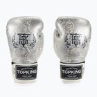 Top King Muay Thai Super Star Snake bokszkesztyűk fehér TKBGSS-02A-WH