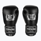 Top King Muay Thai Ultimate fekete ökölvívó kesztyűk