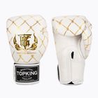 Top King Boxing Chain fehér/arany bokszkesztyűk