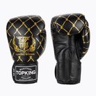 Top King Boxing láncos kesztyű fekete/arany