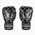 Top King Boxing Chain fekete/ezüst bokszkesztyűk
