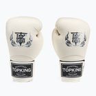 Top King Muay Thai bokszkesztyűk Super Air fehér
