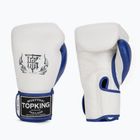 Top King Boxing Reborn fehér/kék bokszkesztyű