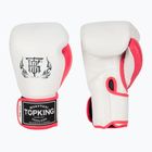 Top King Boxing Reborn fehér/rózsaszín bokszkesztyűk
