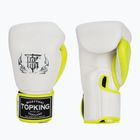 Top King Boxing Reborn fehér/sárga bokszkesztyűk