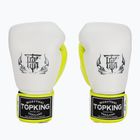 Top King Boxing Reborn fehér/sárga bokszkesztyűk