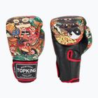Top King Boxing Kultúra fekete boxkesztyűk