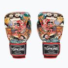 Top King Boxing Culture fekete/piros bokszkesztyűk TKBGCT-2C2