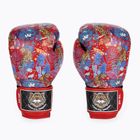 Top King Boxing Wild Tiger fekete/piros boxkesztyű