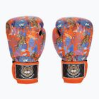 Top King Boxing Wild Tiger fekete/narancssárga bokszkesztyűk