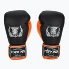 Top King Reborn bokszkesztyűk Semi Leather fekete/narancs