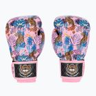 Top King Boxing Wild Tiger fekete/rózsaszín bokszkesztyűk
