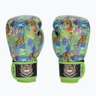 Top King Boxing Wild Tiger fekete/zöld bokszkesztyűk