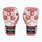 Top King Boxing Dragon piros/fehér bokszkesztyűk