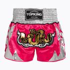 Top King Thai Boxing edző rövidnadrág rózsaszín/fehér