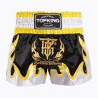 Top King Thai Boxing edző rövidnadrág fekete/arany/fehér