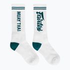 Fairtex "Muay Thai" zokni fehér/zöld