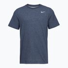 Férfi póló Nike Dri-Fit smokey obsidian heather/matte silver