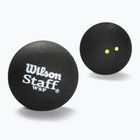 Wilson Staff Ball Double Yellow Dot squash labdák 3 db fekete.