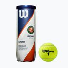 Wilson Roland Garros Clay Ct teniszlabda szett 3 db sárga WRT125000