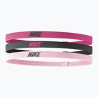 Nike Elasztikus fejpántok 2.0 3 db szikra/gridiron/rózsaszín mázzal