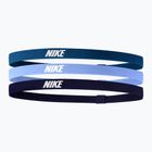 Nike Elasztikus fejpántok 2.0 3 db ipari kék/egyetemi kék/lila tinta