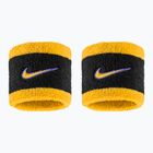 Frottír csuklópántok Nike Swoosh Classic Wristbands 2 db. black/court purple/university gold