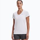 Under Armour Tech SSV női edzőpóló - Egyszínű fehér és ezüst 1255839