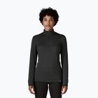 Női Patagonia Cap Thermal Weight Weight Zip Neck pulóver fekete