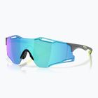Napszemüveg Oakley Cybr Zero matte carbon/prizm sapphire with uranium ink