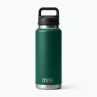 Termosz palack YETI Rambler Chug 1064 ml black forest green